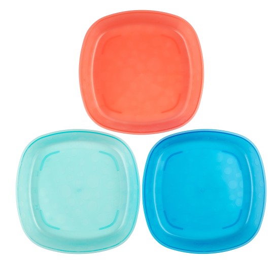 Platos plasticos ondos 3 pack